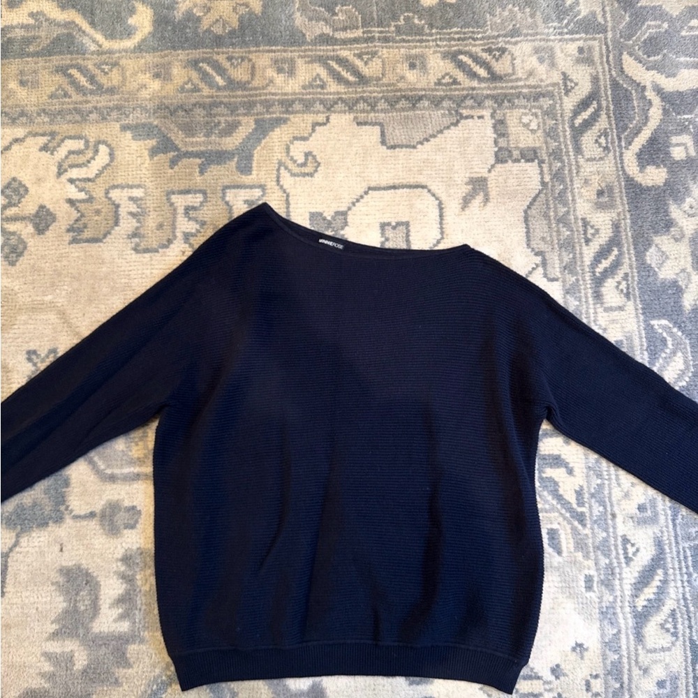 Minnie Rose off the shoulder sweater